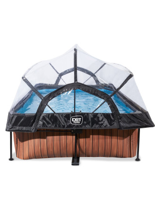 Басейн EXIT 220х150х65 см "дерево" з куполом 